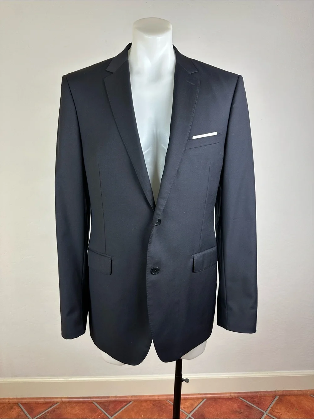 Men's Black Sport Coat Blazer - Classic Tailored Style